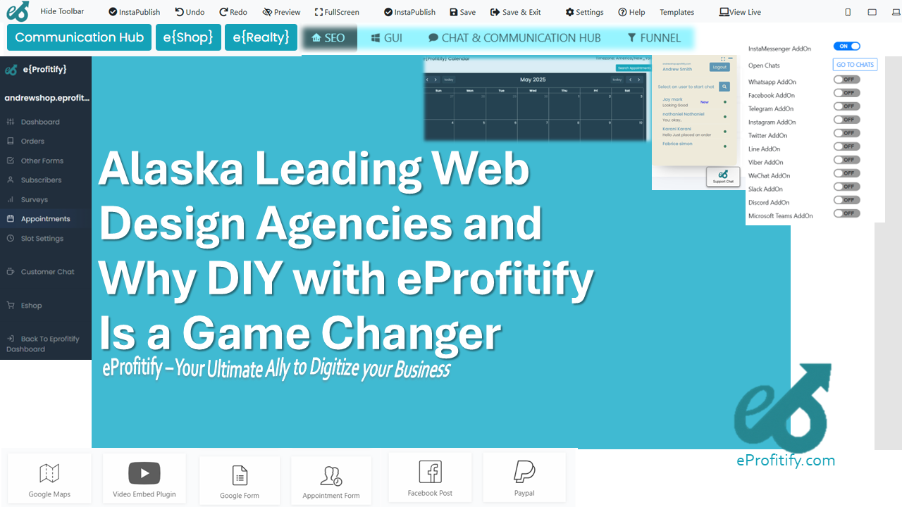 Alaska Leading Web Design Agencies and Why DIY with eProfitify Is a Game Changer